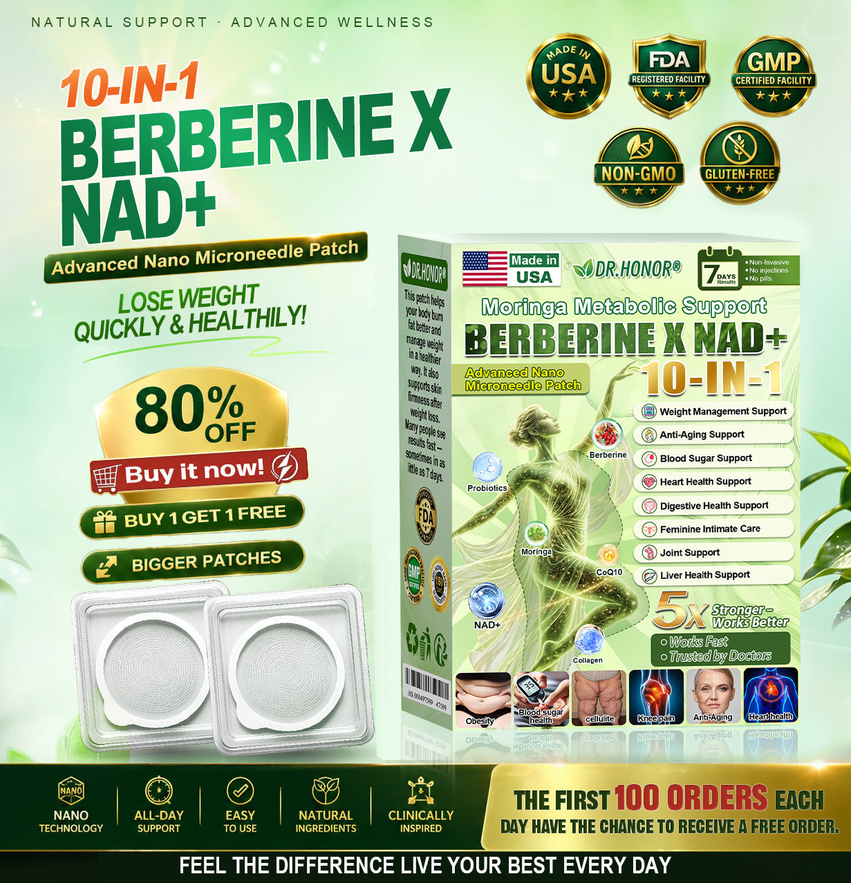 𝐃𝐑.𝐇𝐎𝐍𝐎𝐑® Only 5 boxes left! We're offering you an additional 30% discount! Get yourself in shape and healthy. Miss out now, and you won't have another chance until next year.