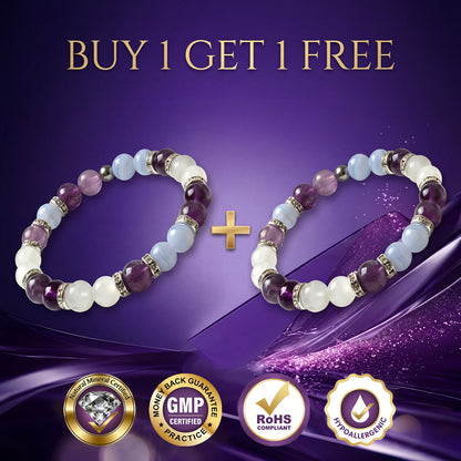 Tranquil Tide Bracelet — Supports relief from hot flashes, night sweats, anxiety, joint aches, hormonal imbalance, weight gain, and menopause-related hair loss.
